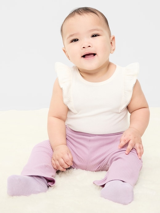 Image number 3 showing, Ribbed Flare Leggings for Baby