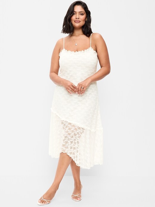Image number 1 showing, Fit & Flare Lace Midi Dress