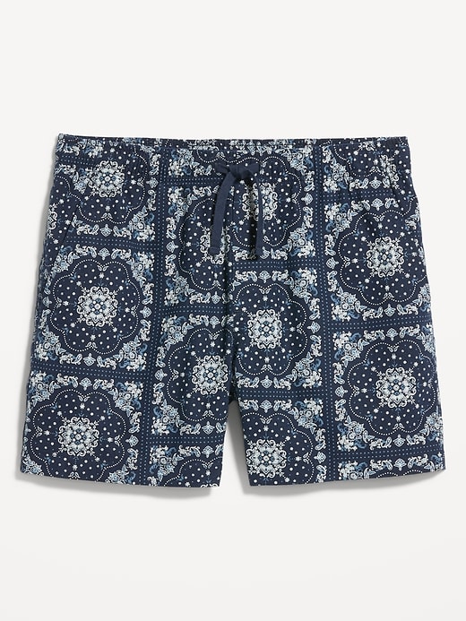 Image number 5 showing, Linen-Blend Jogger Shorts -- 5-inch inseam