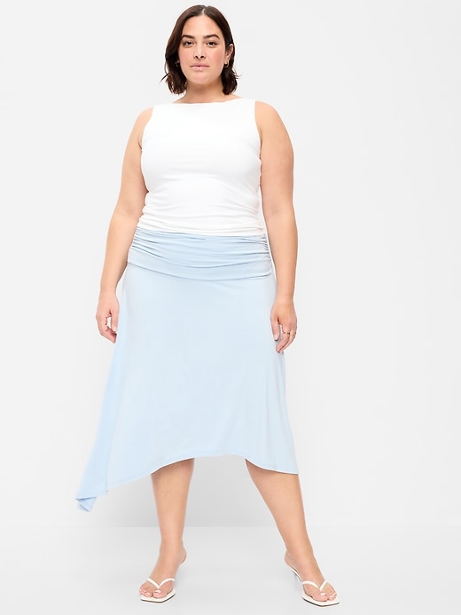 Image number 7 showing, Asymmetrical Draped Midi Skirt