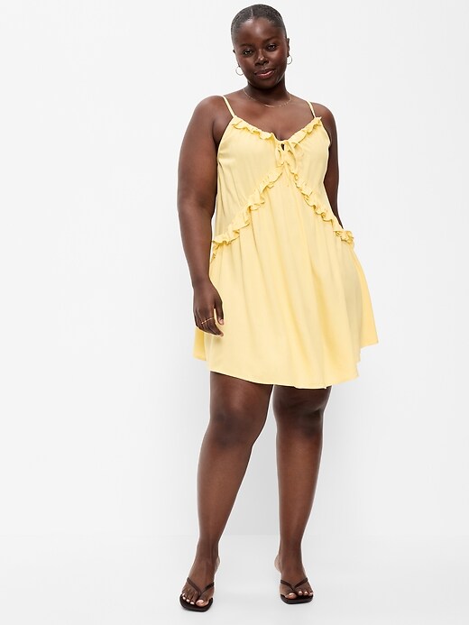 Image number 5 showing, Ruffle-Trim Asymmetrical Mini Dress