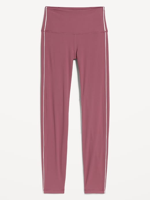 Image number 1 showing, High-Waisted StudioSmooth 7/8 Side-Striped Leggings