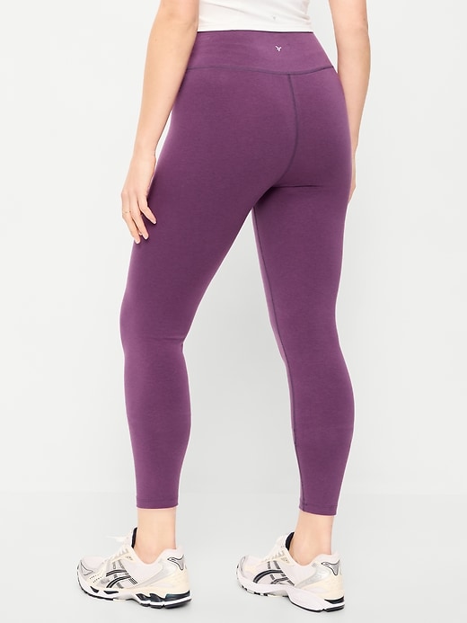 L'image numéro 6 présente Legging en coton à taille haute longueur 7/8 PowerChill