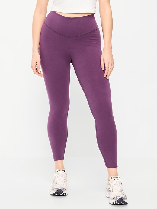 L'image numéro 5 présente Legging en coton à taille haute longueur 7/8 PowerChill