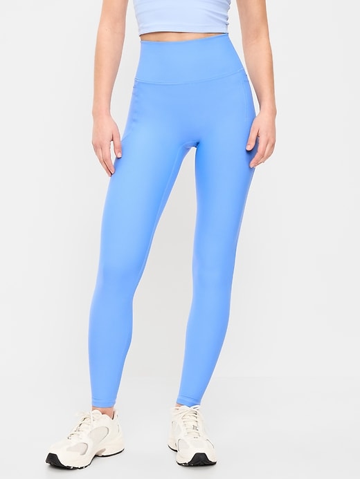 L'image numéro 1 présente Legging PowerSoft sans limites à poche à taille très haute, longueur 7/8 – Sans couture avant