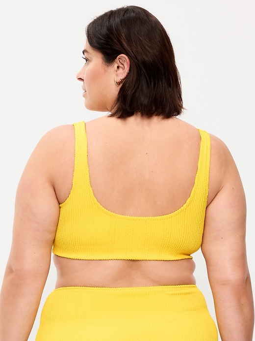 Image number 7 showing, Ribbed Scoop-Neck Swim Top