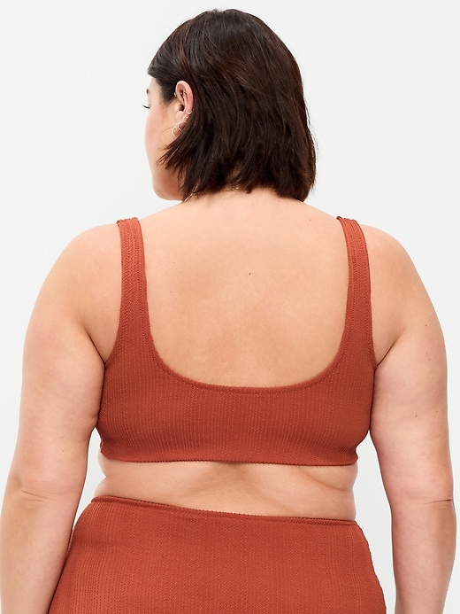 Image number 8 showing, Ribbed Scoop-Neck Swim Top