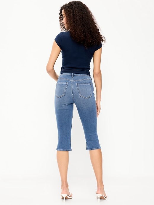 Image number 3 showing, High-Waisted Wow Capri Jeans