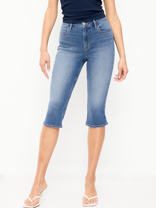 Image number 2 showing, High-Waisted Wow Capri Jeans