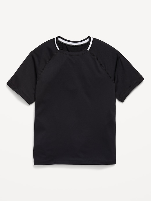Image number 2 showing, Short-Sleeve Textured Mesh Performance T-Shirt for Boys