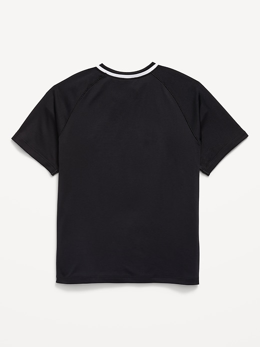 Image number 3 showing, Short-Sleeve Textured Mesh Performance T-Shirt for Boys
