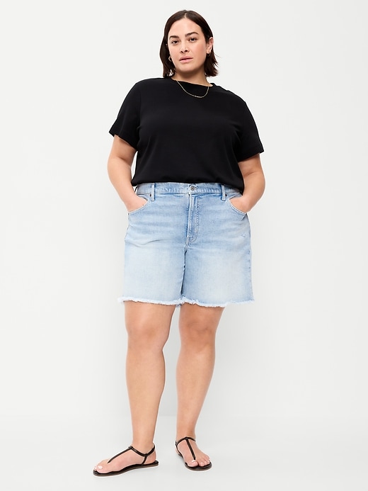 Image number 3 showing, High-Waisted OG Jean Cut-Off Shorts -- 7-inch inseam