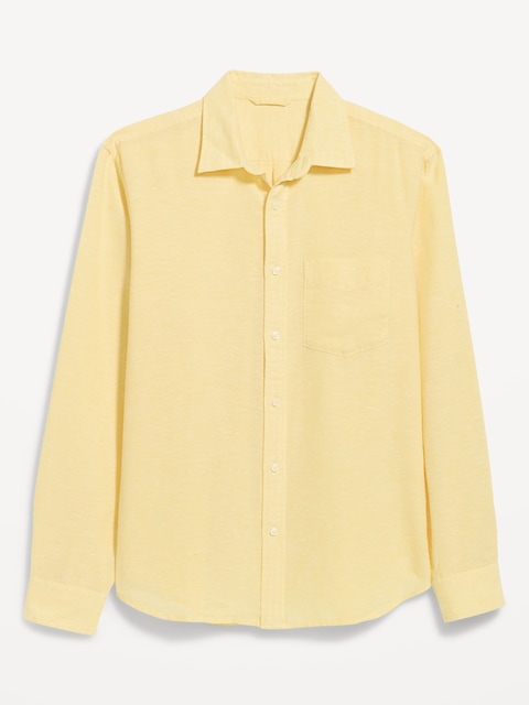 Classic Fit Linen-Blend Shirt