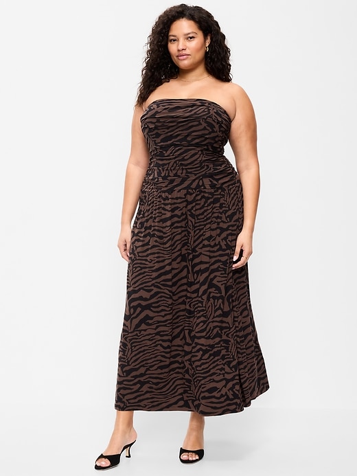 Image number 9 showing, Fit & Flare Drop-Waist Maxi Tube Dress
