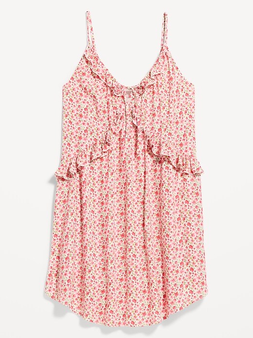 Image number 1 showing, Ruffle-Trim Asymmetrical Mini Dress