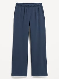 Image number 2 showing, High-Waisted Fleece Wide-Leg Sweatpants