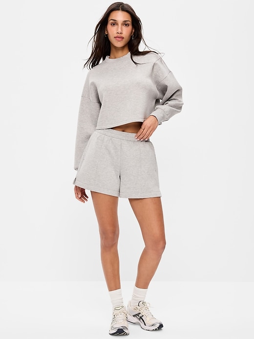 Image number 6 showing, High-Waisted Bounce Fleece Shorts -- 5-inch inseam