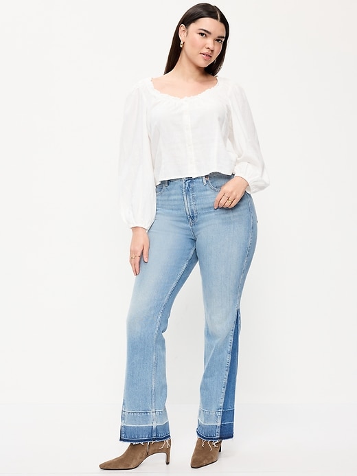 Image number 6 showing, Extra High-Waisted Baby Boot-Cut Jeans