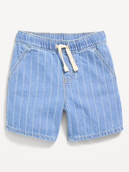 Image number 2 showing, Baggy Pull-On Jean Shorts for Toddler Boys