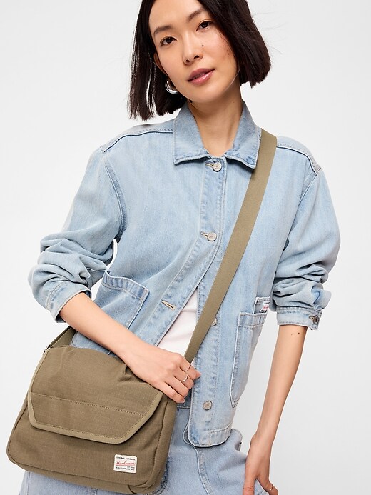 Image number 2 showing, Canvas Crossbody Bag for Men