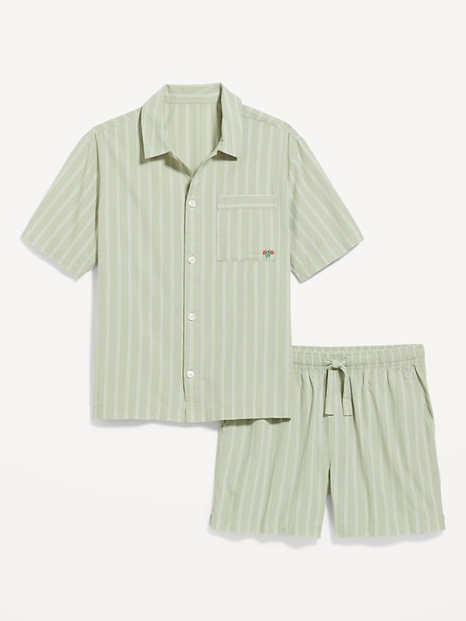 Image number 4 showing, Poplin Pajama Shorts Set