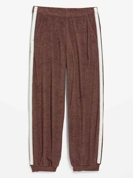 Image number 5 showing, Mid-Rise Terry Cloth Harem Pants
