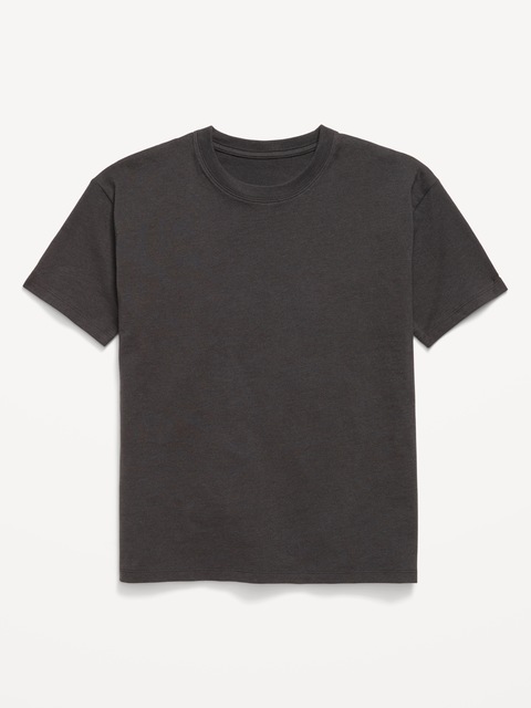 Oversized Short-Sleeve Graphic Tunic T-Shirt for Girls