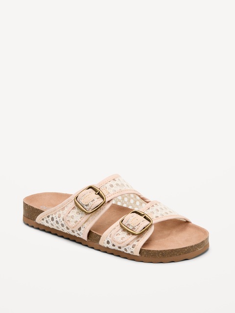 Double-Strap Slide Sandals for Girls