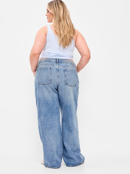 Image number 8 showing, Low-Rise Baggy Wide-Leg Jeans