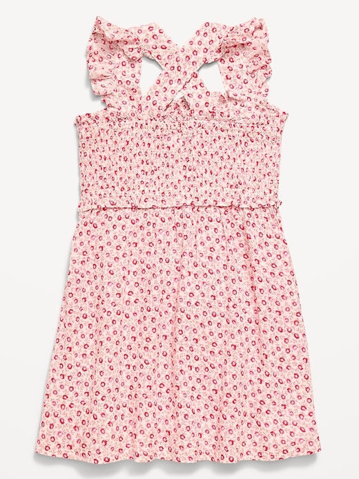 Image number 3 showing, Printed Sleeveless Smocked Dress for Toddler Girls