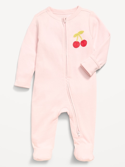 L'image numéro 1 présente Une-pièce Nuit ou jeu à pieds à glissière à double sens pour bébé