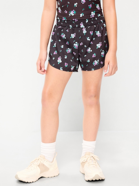 High-Waisted Dolphin-Hem Run Shorts for Girls