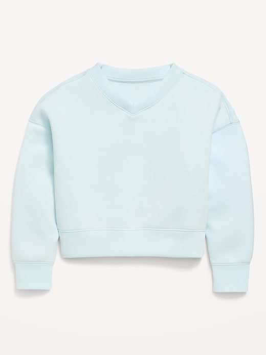 Image number 1 showing, Bounce Fleece V-Neck Sweatshirt for Girls