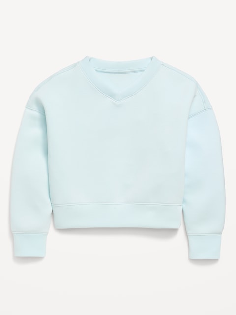 Bounce Fleece V-Neck Sweatshirt for Girls