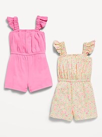 Image number 2 showing, Sleeveless Romper 2-Pack for Toddler Girls