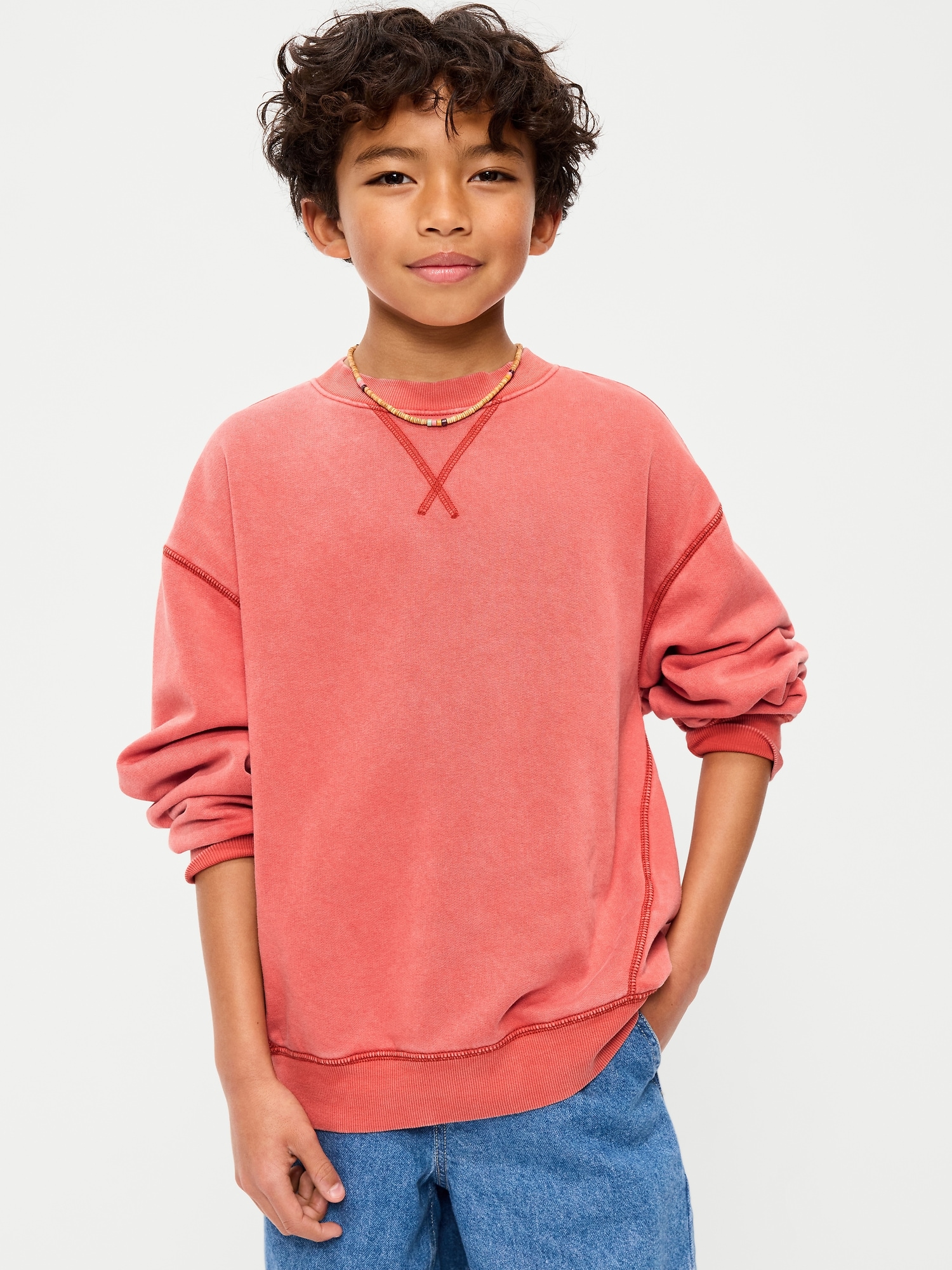 Oversized Fleece Sweatshirt for Boys
