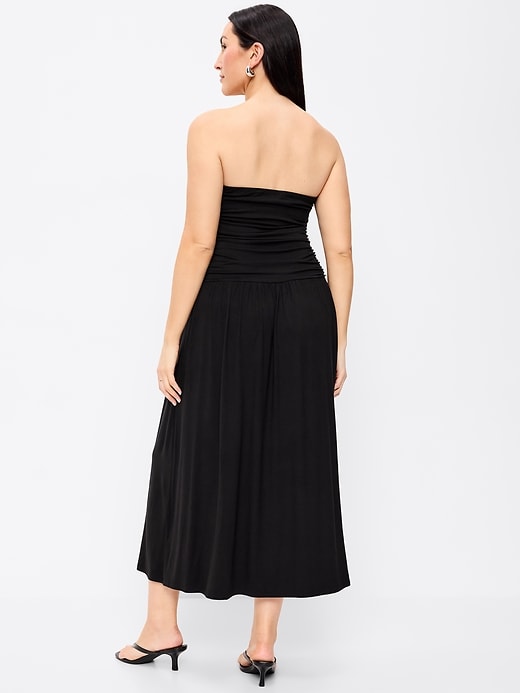 Image number 7 showing, Fit & Flare Drop-Waist Maxi Tube Dress