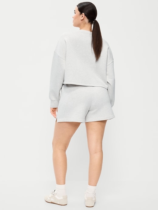 Image number 3 showing, High-Waisted Bounce Fleece Shorts -- 5-inch inseam