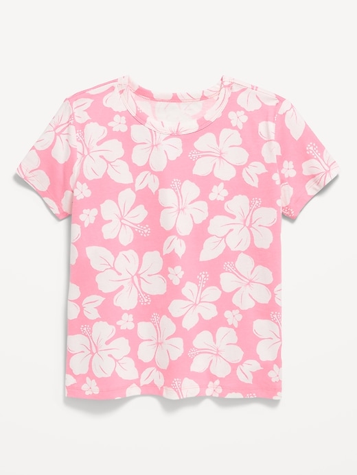Image number 1 showing, Softest Printed Short-Sleeve T-Shirt for Girls