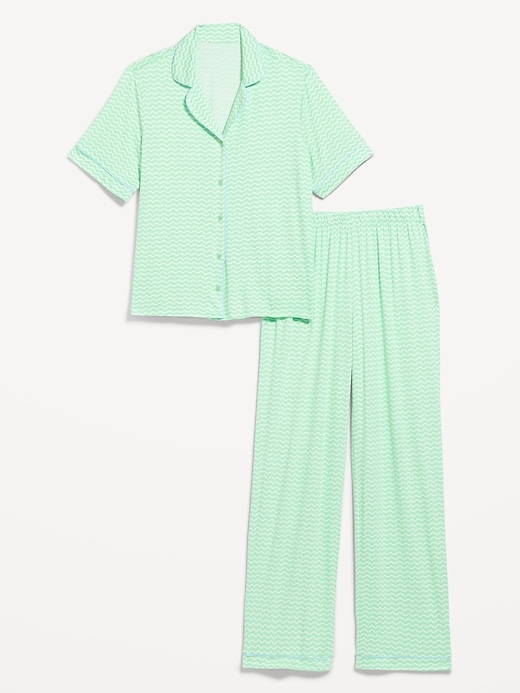 L'image numéro 4 présente Ensemble pantalon en tricot de jersey Grasse matinée