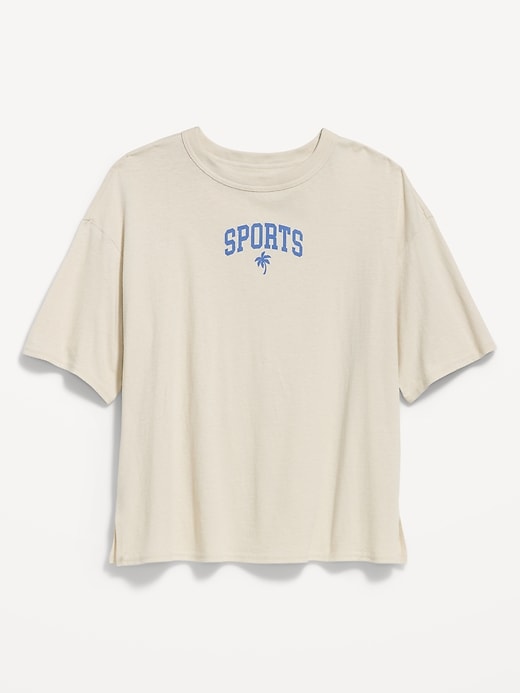 Image number 4 showing, Short-Sleeve Loose Crew-Neck T-Shirt