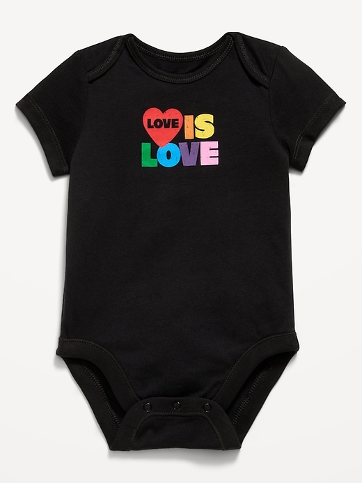 Image number 1 showing, Short-Sleeve Unisex Graphic Bodysuit for Baby