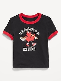 Image number 1 showing, Short-Sleeve Ringer Graphic T-Shirt for Toddler Boys