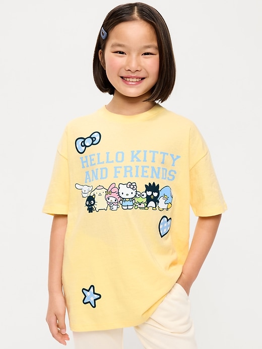L'image numéro 1 présente T-shirt surdimensionné à imprimé Hello Kitty® pour fille