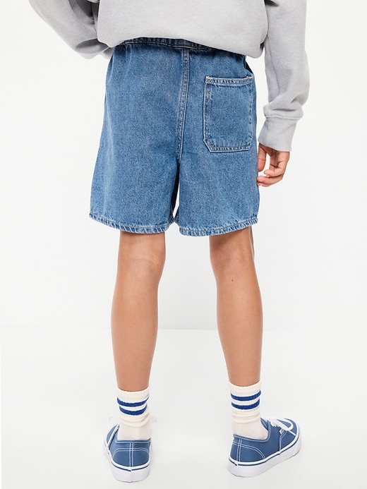 Image number 2 showing, Above Knee Super Baggy Pull-On Jean Shorts for Boys