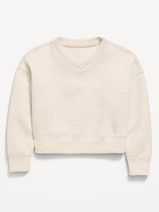 Image number 2 showing, Bounce Fleece V-Neck Sweatshirt for Girls