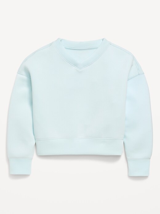 L'image numéro 2 présente Chandail à encolure en V en molleton raffiné