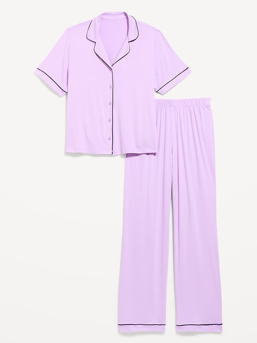 L'image numéro 4 présente Ensemble pantalon en tricot de jersey Grasse matinée