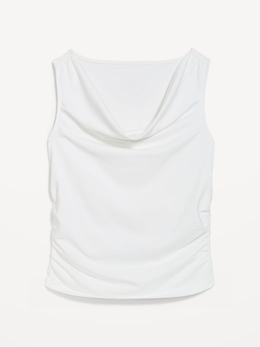 Image number 4 showing, Asymmetrical Side-Cinch Tank Top