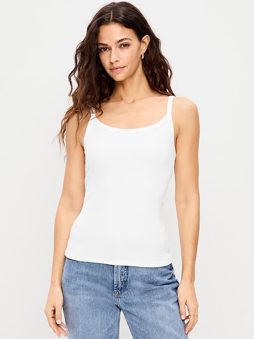 Image number 1 showing, Rib-Knit Cami Tank Top